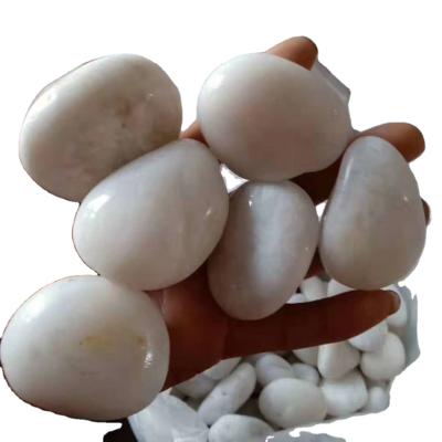 China Modern Hot Sale Factory Supply White Polished Pebble Cleaning Stone for sale