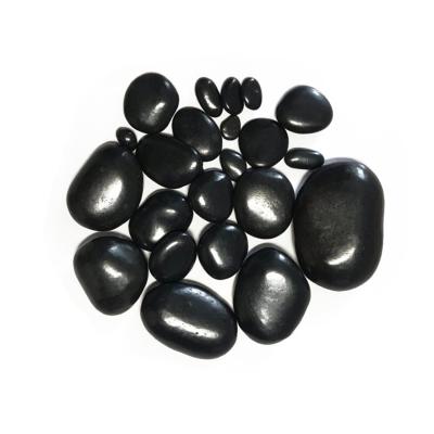 China Factory Supply Modern Beach Pebbles Bagged Indonesia Black Cobblestones for sale