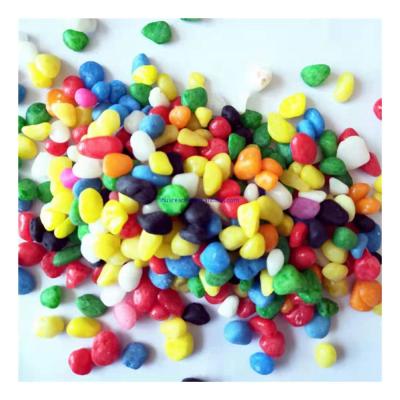 China Landscaping Competitive Price Colorful Glowing Construction Gravel Pebbles Colored-Pea-Gravel for sale