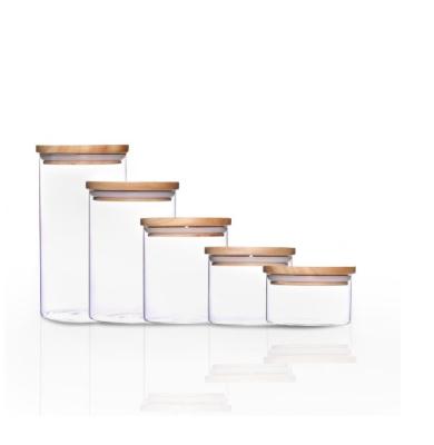 China Mid Century Modern Borosilicate Glass Jar Mason Jars With Lids And Straws for sale