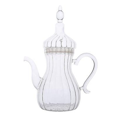 China Sustainable Glass Teapot With Removable Blooming Infuser Loose Leaf Teapot for sale