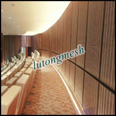 China Decorative Metal Mesh Ceiling,Metal Facades,Room divider,Metallic Mesh Fabric for sale