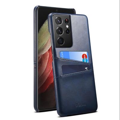 China Suitable Applicable For Samsung Note 8 9 10 Plus Ultra Case 20 Sleeve Calf Leather Case Insert Stripe Protective Cover Card for sale