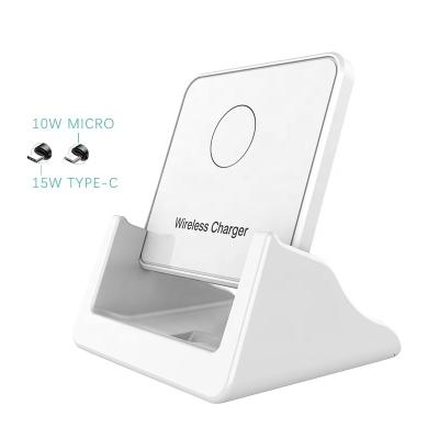 China Easy Install 15W Universal Quick Charger Q1 Wireless Charger Mobile Phone Desktop Wireless Stand for sale