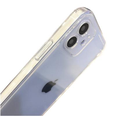 China Hd TPU anti-drop shockproof transparent mobile phone airbag soft case fits iPhone12 promax 12 mini for sale