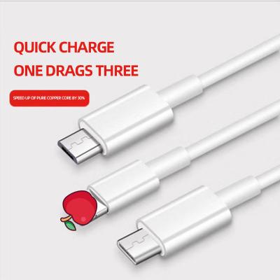 China Fast Charging Ship 2022 New Dropshipping 3 in 1 Multi USB Cable Multi Charger Fast Charging Cord for Most Smart Phones and Pads for sale