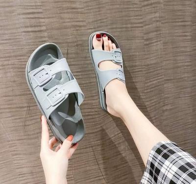 China 2022 Fashion Trend Ladies Women's Home Slippers For Summer Home Spring Comfortable Rubber Flat Slippers for sale