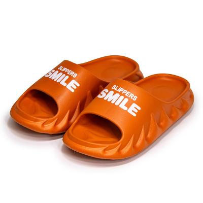 China Cushioning Non-slip Thick EVA Slippers Household Men And Bottom Women Couples New Custom Comfortable Slide Summer Cool Slippers for sale