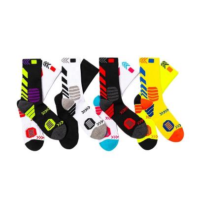 China Wholesale Breathable Colorful Unisex Funny Logo Design Basketball Winter Sports Custom Socks For Women for sale