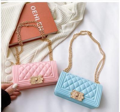 China Others Wholesale Women Bag 2021 Silicone/PVC Luxury Jelly Bag Ladies Jelly Bag Shoulder Handbags Women Handbags Candy Jelly Purse for sale