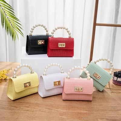 China Lady Crocodile Pattern Pearl Jelly Lady Bags Purse Wholesale Cell Phone Bag Wallet Purse and Purse for sale