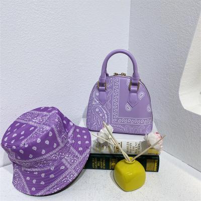 China Waterproof Hats Women Handbag Set Phone Stitched Luxury Handbags Sets Purses Wholesale High Quality for sale