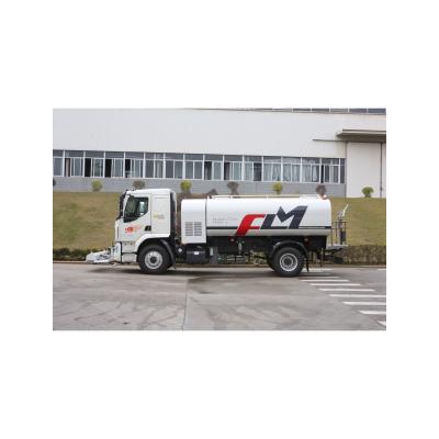 China Construction Material Shops FULONGMA Truck 4x2 Street Vacuum Road Sweeper High Pressure Washing Cleaning Truck for sale