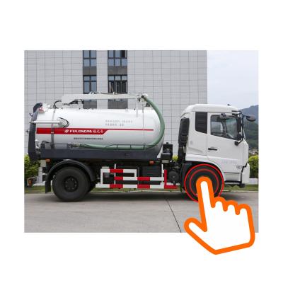 China FULONGMA 12 ton sewage suction tanker truck for Malaysia 1-10T for sale