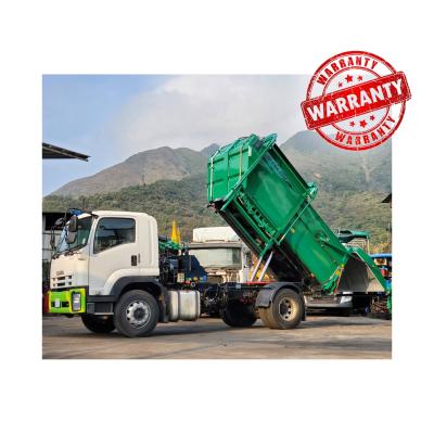 China Building Material Shops FULONGMA Municipal Service 12cbm Side Loaded Garbage Truck For Kitchen Waste for sale