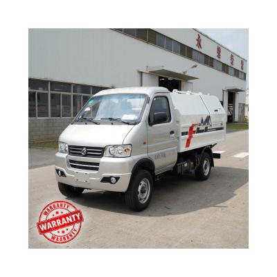 China Construction Material Stores Truck FULONGMA 4.5yd Mounted Top Body Garbage Truck for sale