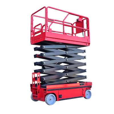 China Maintenance Work MTDT 8M 12M Scissor Lift Aerial Work Mobile Self Propelled 14M Lifting Platform for sale