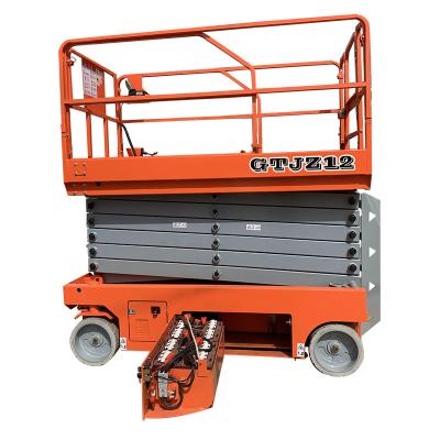 China Aerial Maintenance CE ISO Certificate Safety Mobile Hydraulic Scissor Forklift Working Vertical Work Platform for sale