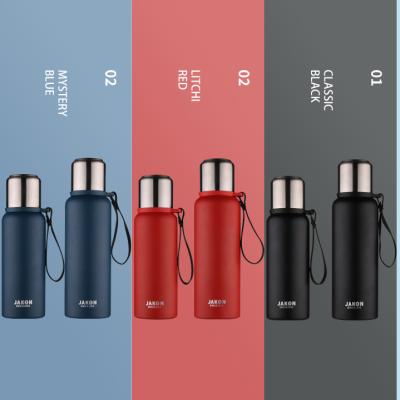 China Viable 2021 New Style Brief Double Wall Insulated Portable Thermos Stainless Steel Water Bottle BPA Free Vacuum Flask for sale