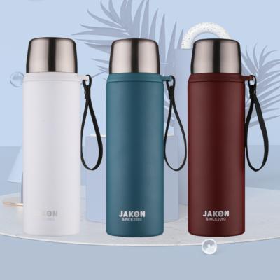 China 2021 New Viable Brief Style 500/700ml Double Wall Insulated Portable Thermos Stainless Steel Water Bottle BPA Free Vacuum Flask for sale