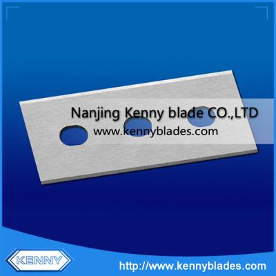 China Film Replacement Good Wear Resistance Tungsten Carbide 3 Hole Slitting Blade For Thin Film for sale