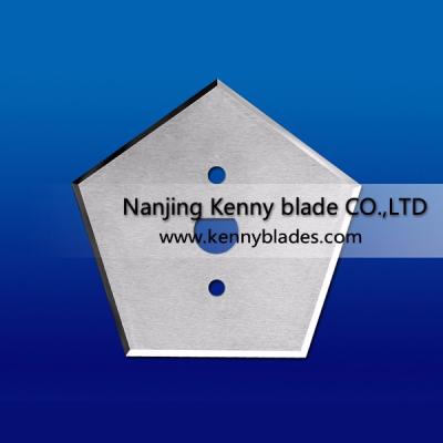 China Starlinger Film Slitter Tungsten Carbide Pentagon Carbide Blade for Starlinger Bag Making Machine for sale