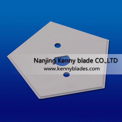 China Bag factory direct sale tungsten carbide plastic bag pentagonal cutting blade for sale