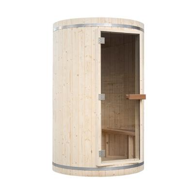 China 1 Traditional--2 Person Cylindrical Outdoor Barrel Far Infrared Sauna for sale