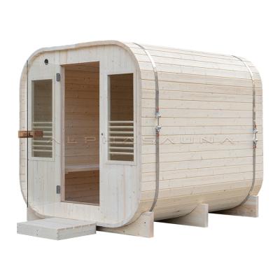 China Traditional Square Home Sauna Room 4-6 Person Sauna Room Outdoor Pine Sauna Room for sale