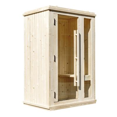 China Modern Affordable Indoor Wooden Portable Sauna Shower Combination Steamer for sale