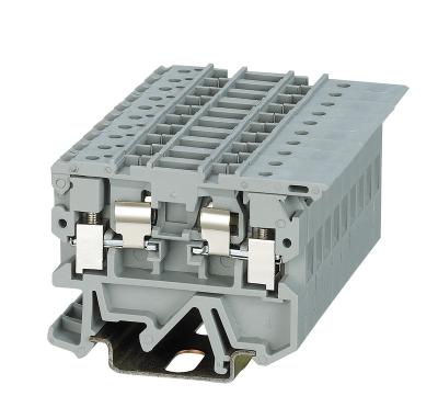 China Outdoor PA66 SUK-2.5RD UK2.5 SQMM Fuse Type Terminal Block Terminal Block Screw Mount for sale