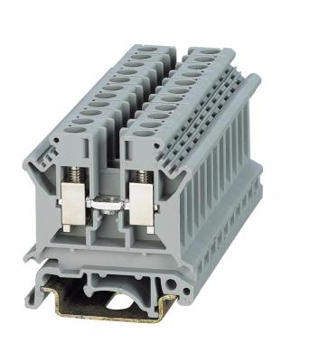 China PA66 SUK-6 Power Through Terminal Block Panel Mount Universal UK Screw Phoenix Electrical Connector for sale