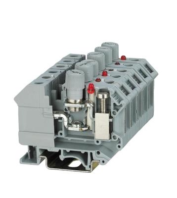 China SUK-10RD/X Led Fuse Terminal Block 5 - A.W.G. 10 for sale