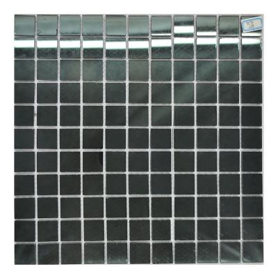 China CLASSIC Mini Square Mirror Tiles for Decor Bedroom Living Room Glass Mirror Mosaic Tile for sale