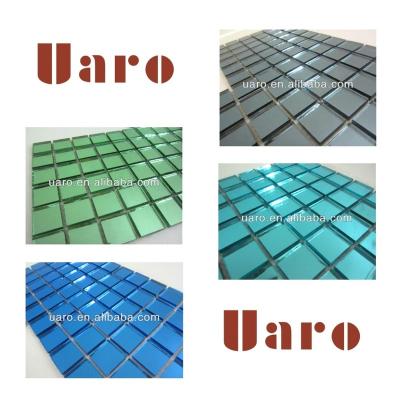 China Square Home /Hotel Decoration Glass Mirror Mosaic Tile Easy Cut Sheet for sale