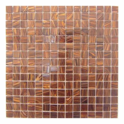 China Parquet Customize Square Mosaic Slab Bathroom Decoration Wall Swimming Pool Mosaic Tile Iridescent Glass Glass for sale