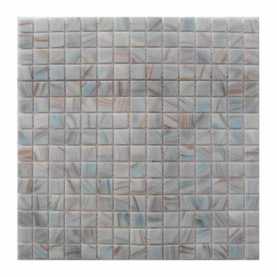 China Outdoor Parquet Swimming Pool Wall Tiles Square Decorative Glass Hot Melt Glass Mosaic for sale