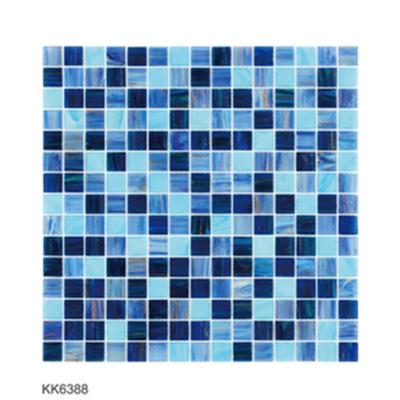 China Gold Line Mosaic Pool Parquet UARO Cheap Price Glass Slab for sale