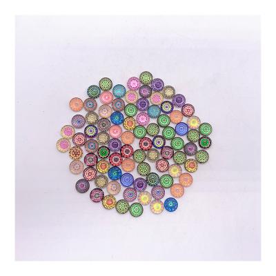 China Europe glass mosaic tile for photo pendant jewelry making mixed color glass pebble material diy handmade glass nuggets for sale