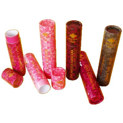 China Recycled materials like lip balm paper tube cylinder sealing box for gift for sale