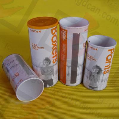 China Luxury Recycled Materials Tube Paper Gift Box For Boxer Shorts Fitted Packaging for sale