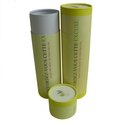 China Recyclable Gloss Eco-Friendly Lamination Paper Tube Biodegradable Kraft Paper Packaging for sale