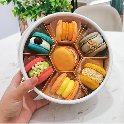 China Recyclable Biodegradable Recycled Macaron With Food Grade Macaron Gift Box For Macaroon for sale