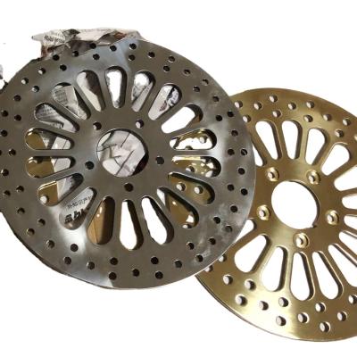 China Brake System 11.5 Inch 292mm Motorcycle Gold Color Front Brake Gold Plated Rotor For Harley for sale