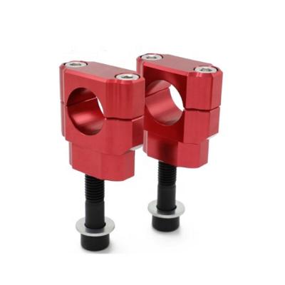 China Universal Handlebar Clamp Aluminum Alloy Anodized CNC Motorcycle 28mm Handlebar Clamp Kit for sale