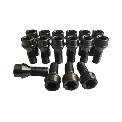 China Wheel Fastener Titanium Seat Head M12x1.25 Tapered Wheel Bolt & Lug Torx Nuts for sale