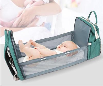 China With Multifunctional USB Diaper Bag Backpack With Portable Baby Changing Station Diapers Bag for sale