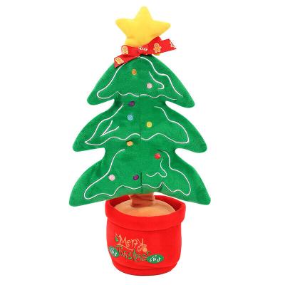 China Christmas 2+ 2022 Toy Trend Electronic Dancing Singing Shaking Christmas Tree Plush Toys Christmas Decoration Supplies Gifts for sale