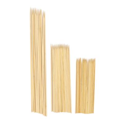 China Easily Cleaned BBQ Stick Around Bamboo Skewer With Factory Price BBQ Kebab Skewers for sale