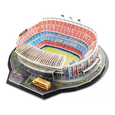 China World Famous DIY TOY (E403169-A11) Folding 3D Model Paper Football Stadium Handmade Paper Jigsaw Puzzle For Funny for sale